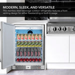Whynter 24″ Width Energy Star 5.3 cu. ft. Indoor/Outdoor Beverage Refrigerator Cooler BOR-53024-SSW
