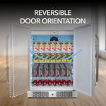 Whynter 24″ Width Energy Star 5.3 cu. ft. Indoor/Outdoor Beverage Refrigerator Cooler BOR-53024-SSW