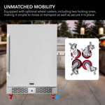 Whynter 24″ Width Energy Star 5.3 cu. ft. Indoor/Outdoor Beverage Refrigerator Cooler BOR-53024-SSW