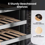 Whynter 15″ Undercounter 33 Bottle Seamless Stainless Steel Wine Fridge BSR-033SW