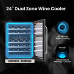 Whynter 15″ Undercounter 33 Bottle Seamless Stainless Steel Wine Fridge BSR-033SW
