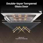 Whynter 15″ Undercounter 33 Bottle Seamless Stainless Steel Wine Fridge BSR-033SW