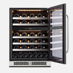 Whynter 15″ Undercounter 33 Bottle Seamless Stainless Steel Wine Fridge BSR-033SW
