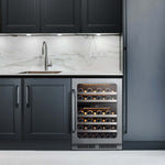 Whynter 15″ Undercounter 33 Bottle Seamless Stainless Steel Wine Fridge BSR-033SW