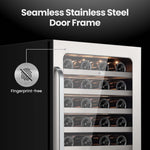 Whynter 24″ Undercounter 54 Bottle Seamless Stainless Steel Wine Fridge BSR-054SW