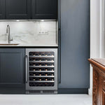 Whynter 24″ Undercounter 54 Bottle Seamless Stainless Steel Wine Fridge BSR-054SW