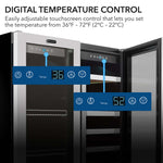 Whynter 30″ Built-In Dual Zone Wine & Beverage Refrigerator – Stainless Steel BWB-3388FDS