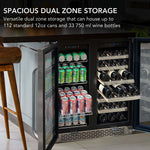 Whynter 30″ Built-In Dual Zone Wine & Beverage Refrigerator – Stainless Steel BWB-3388FDS