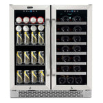 Whynter 30″ Built-In Dual Zone Wine & Beverage Refrigerator – Stainless Steel BWB-3388FDS