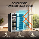 Whynter 30″ Built-In Dual Zone Wine & Beverage Refrigerator – Stainless Steel BWB-3388FDS