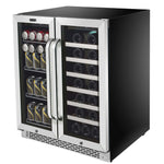 Whynter 30″ Built-In Dual Zone Wine & Beverage Refrigerator – Stainless Steel BWB-3388FDS