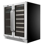 Whynter 30″ Built-In Dual Zone Wine & Beverage Refrigerator – Stainless Steel BWB-3388FDS