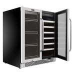 Whynter 30″ Built-In Dual Zone Wine & Beverage Refrigerator – Stainless Steel BWB-3388FDS