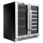 Whynter 30″ Built-In Dual Zone Wine & Beverage Refrigerator – Stainless Steel BWB-3388FDS