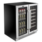 Whynter 30″ Built-In Dual Zone Wine & Beverage Refrigerator – Stainless Steel BWB-3388FDS