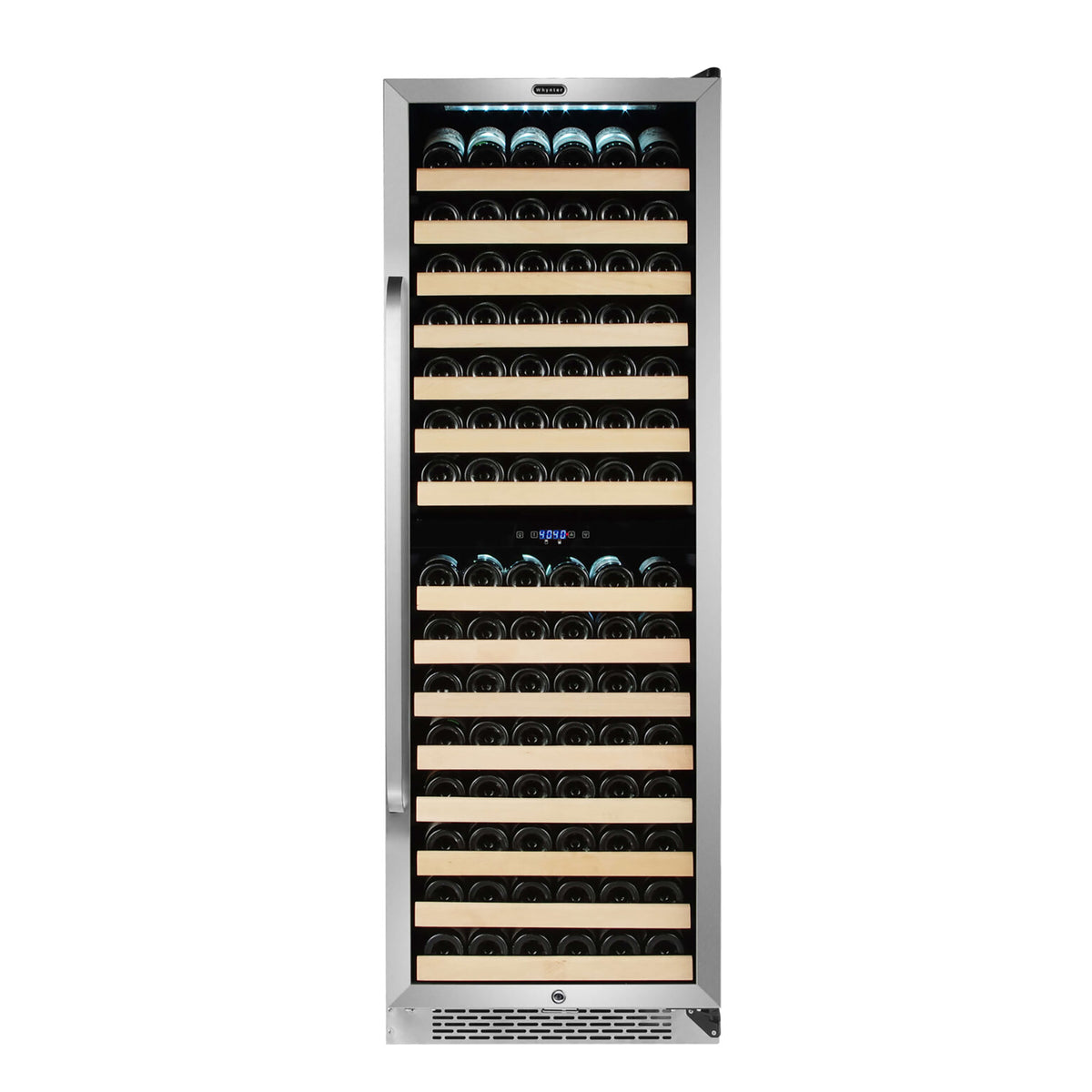 Whynter 24″ 164-Bottle Built-In Dual Zone Wine Refrigerator – Stainless Steel BWR-1642DZ