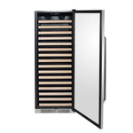 Whynter 24″ 166 Bottle Large Capacity Built-in Stainless Steel Compressor Wine Refrigerator with Display Rack and LED display BWR-1662SD