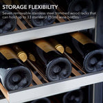 Whynter 15″ Width 33 Bottle Compressor Built-In Wine Refrigerator BWR-33SD