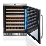Whynter Elite Spectrum Lightshow 54 Bottle Wine Refrigerator with Stainless steel Touch Controls BWR-545XS