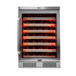 Whynter Elite Spectrum Lightshow 54 Bottle Wine Refrigerator with Stainless steel Touch Controls BWR-545XS