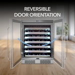 Whynter Elite Spectrum Lightshow 54 Bottle Wine Refrigerator with Stainless steel Touch Controls BWR-545XS