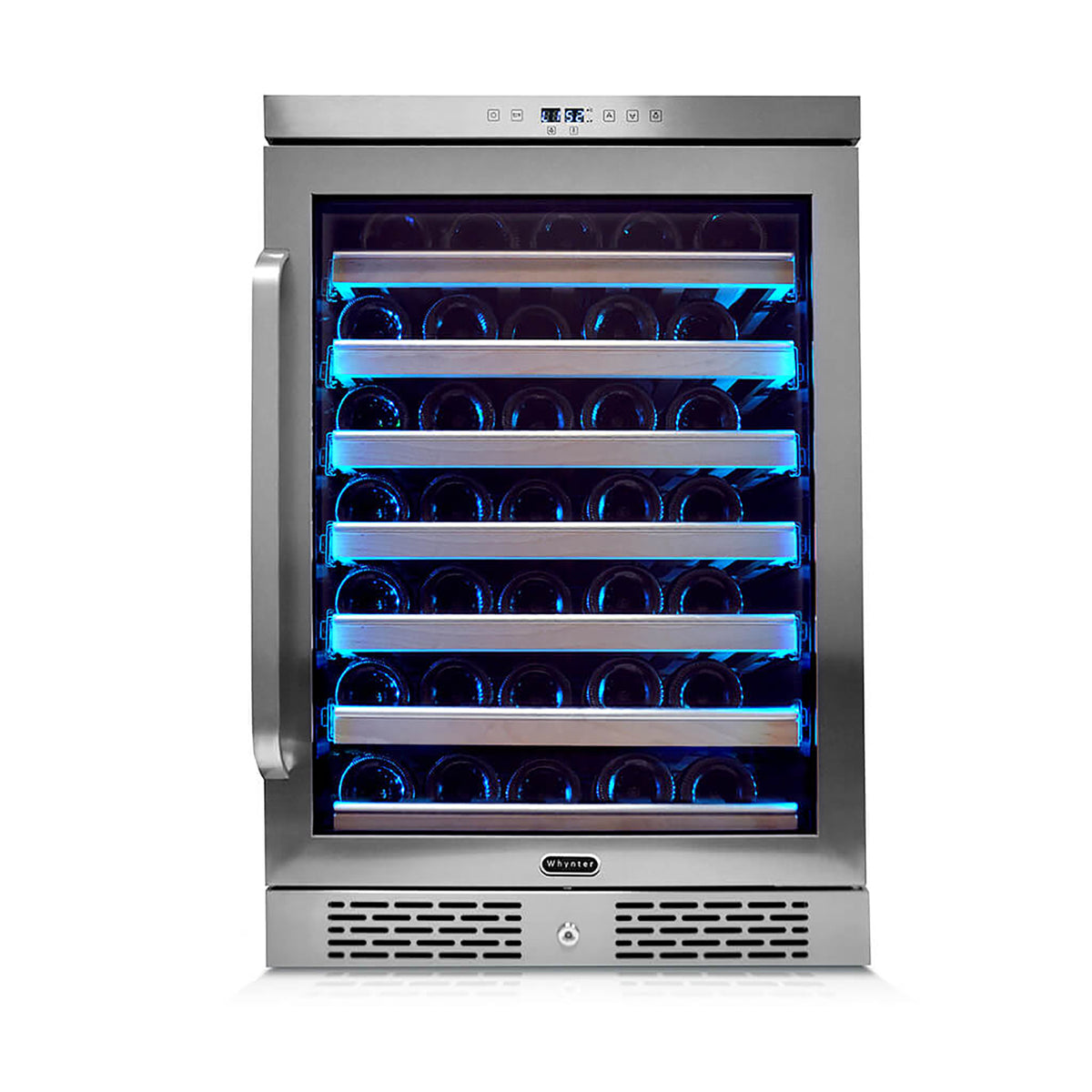Whynter Elite Spectrum Lightshow 54 Bottle Wine Refrigerator with Stainless steel Touch Controls BWR-545XS