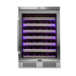 Whynter Elite Spectrum Lightshow 54 Bottle Wine Refrigerator with Stainless steel Touch Controls BWR-545XS