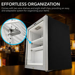 Whynter Countertop Reach-In 1.8 cu ft Display Glass Door Freezer CDF-177SB