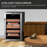 Whynter 650-Count Electric Cigar Cooler and Humidor with Humidity Control and Spanish Cedar Shelves CHC-421HC