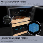 Whynter 650-Count Electric Cigar Cooler and Humidor with Humidity Control and Spanish Cedar Shelves CHC-421HC