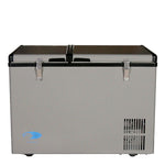 Whynter 62 Quart Dual Zone Portable Fridge/ Freezer AC 115V DC 12-24V FM-62DZ