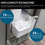 Whynter 14” Undercounter Automatic Stainless Steel Marine Ice Maker 23lb Daily Output MIM-14231SS