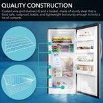 Whynter 13.8 cu.ft. Energy Star Digital Upright Convertible Deep Freezer/Refrigerator – Stainless Steel UDF-139SS