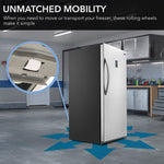 Whynter 13.8 cu.ft. Energy Star Digital Upright Convertible Deep Freezer/Refrigerator – Stainless Steel UDF-139SS
