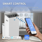 Whynter NEX Inverter 14,000 BTU (ASHRAE) 12,000 BTU (SACC) Smart Control Dual Hose Portable Air Conditioner ARC-1230WN