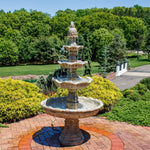 Sunnydaze 4-Tier Grand Courtyard Outdoor Water Fountain - 80" H FC-73850