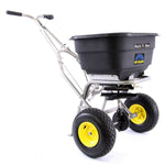 Spyker Commercial Push Spreader | Mulch & More | Stainless Steel |120 lbs. Capacity S60-12020