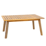 Sunnydaze 4-Piece Wood Patio Conversation Set – Wood Lounge Furniture CRT-6561